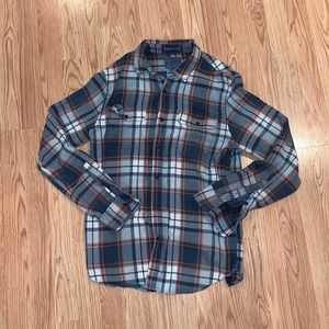 M Lucky Brand Plaid Flannel Button Down